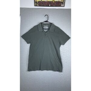 Nautica Jeans Co Polo Shirt Mens XL Green Solid Logo Short Sleeve Casual Knit